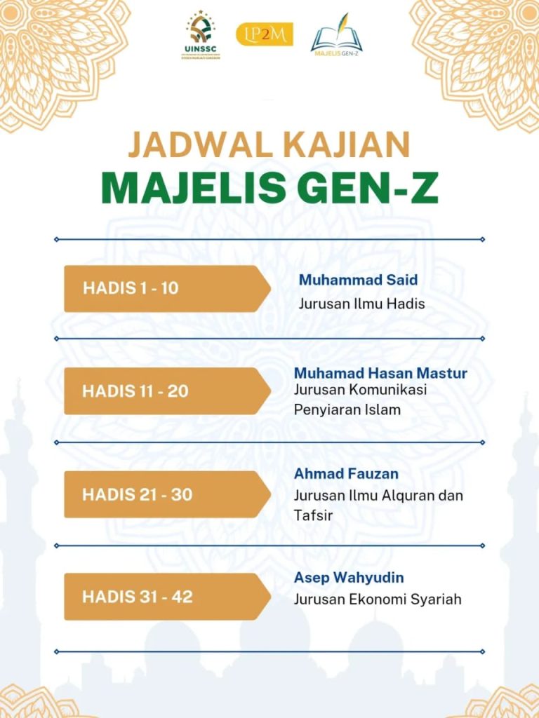 Majelis Gen Z: Inovasi Dakwah Digital Mahasiswa UIN Siber Syekh Nurjati Cirebon Hidupkan Semangat Kajian Kitab Hadis Arbain Nawawi